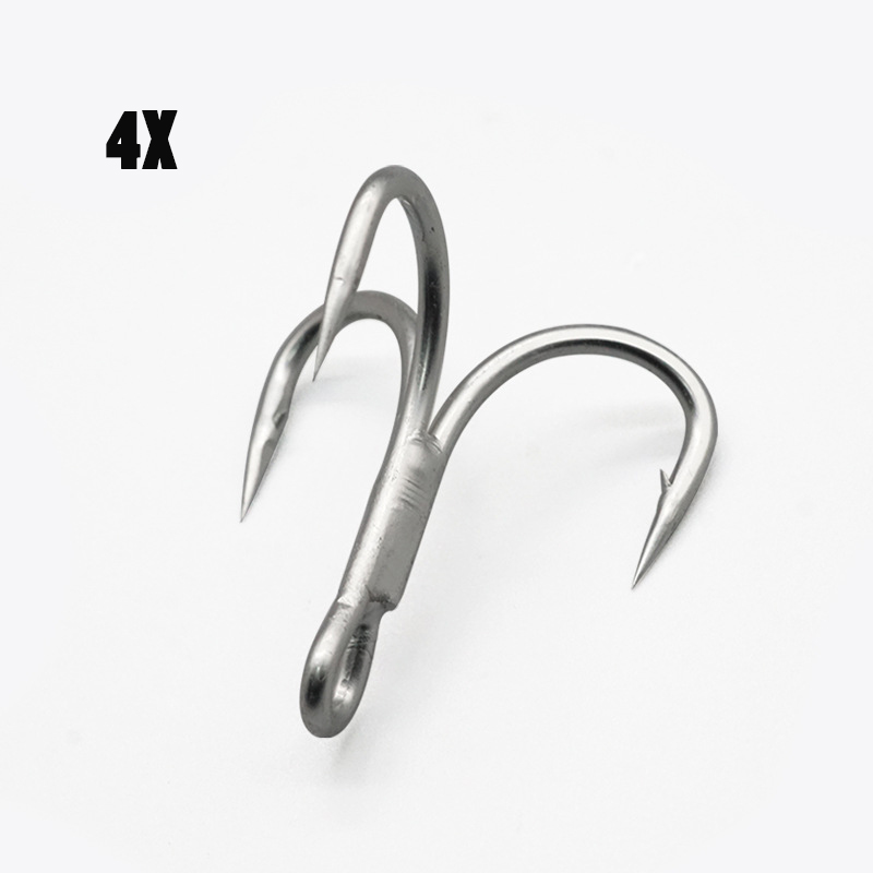 Fishing Boat Anchor - 100 Stück Angelhaken 4x starke Drillinge