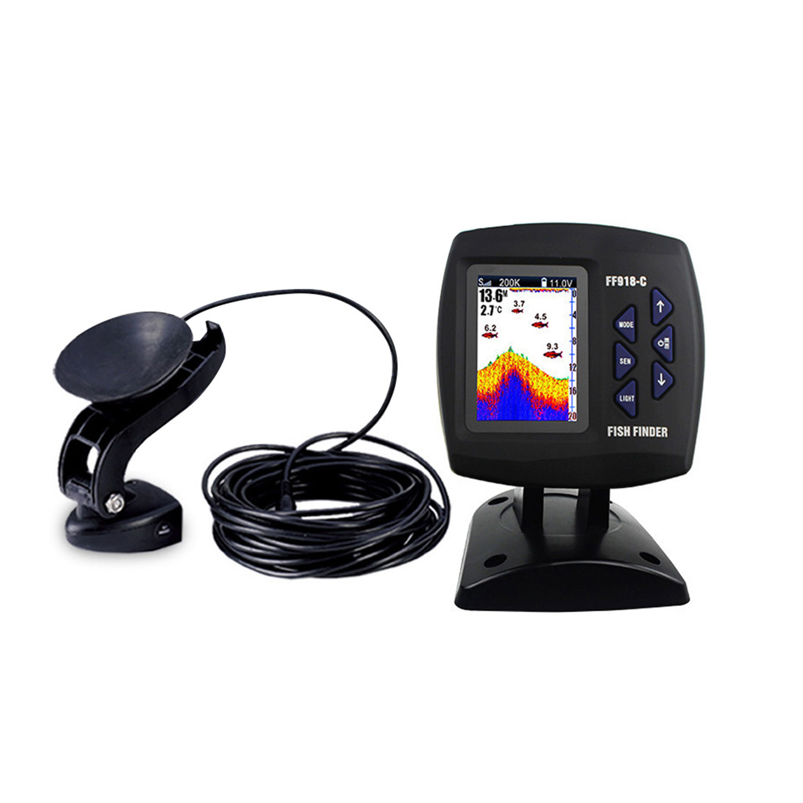 Farbbildschirm, kabelgebunden, – Fishing Boat Depth Finder Bewertung und Preis