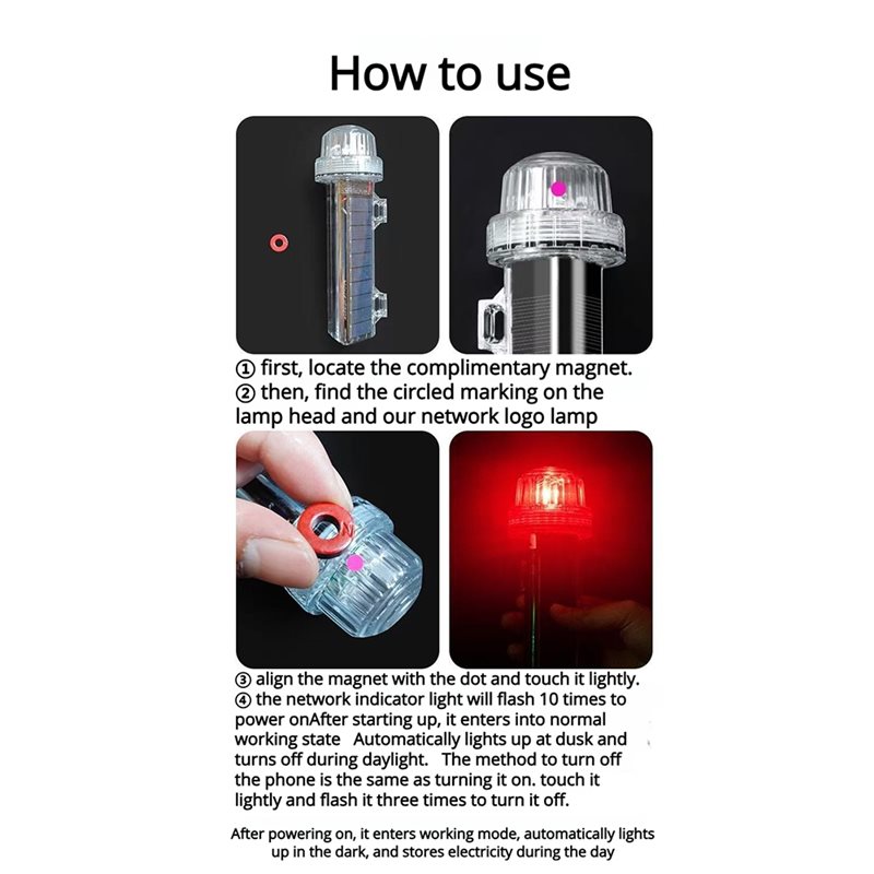 Solarbetriebene LED-Signalleuc – Fishing Boat Navigation Light Bewertung und Preis
